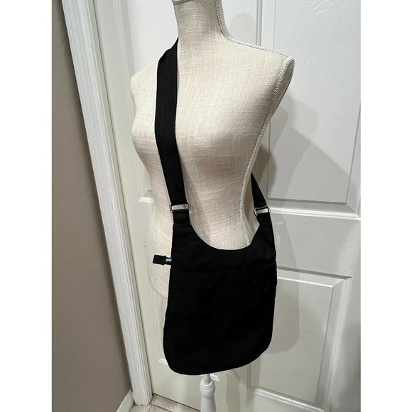 Baggallini Crossbody Triple Zip Nylon Bag Purse Shoulder Handbag 3 Zipper Travel - Picture 3 of 6